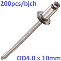 Rivet Inox 304 OD4.0x10mm (200pcs)