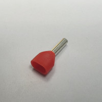 Đầu Cosse Pin Đôi Bọc Nhựa 2x1.0mm2 KST Màu Đỏ TE1008