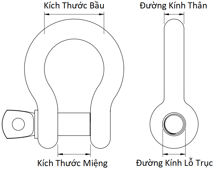 Ma Ní Bầu Inox 304 M8_drawing