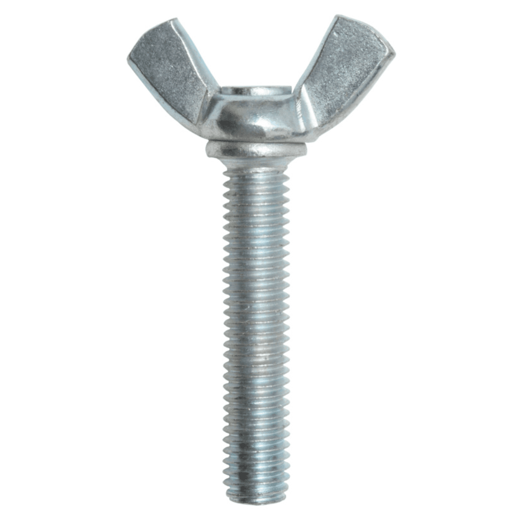 Bulong Cánh Chuồn Thép Mạ Kẽm Trắng Cr3+ M4x12