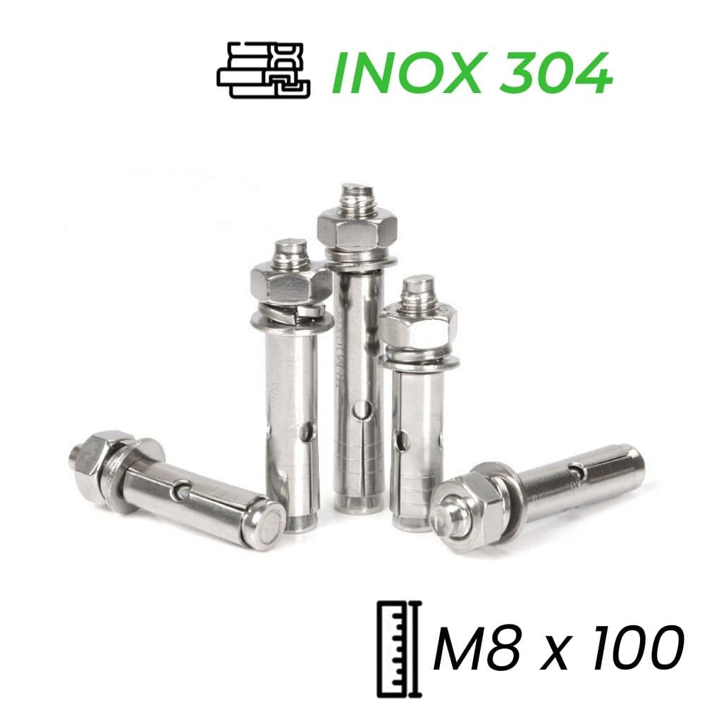 Tắc Kê Nở Inox 304 M8x100