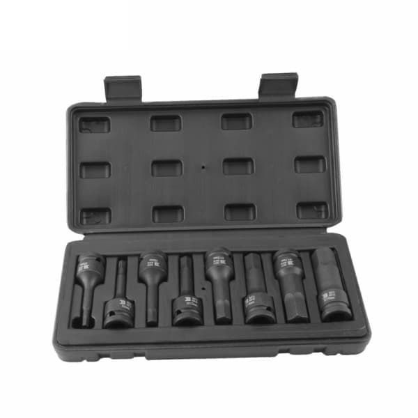Bộ 8 Đầu Tuýp Khí Nén Lục Giác 1/2 Inch 5-19 mm Bosi BS365810A