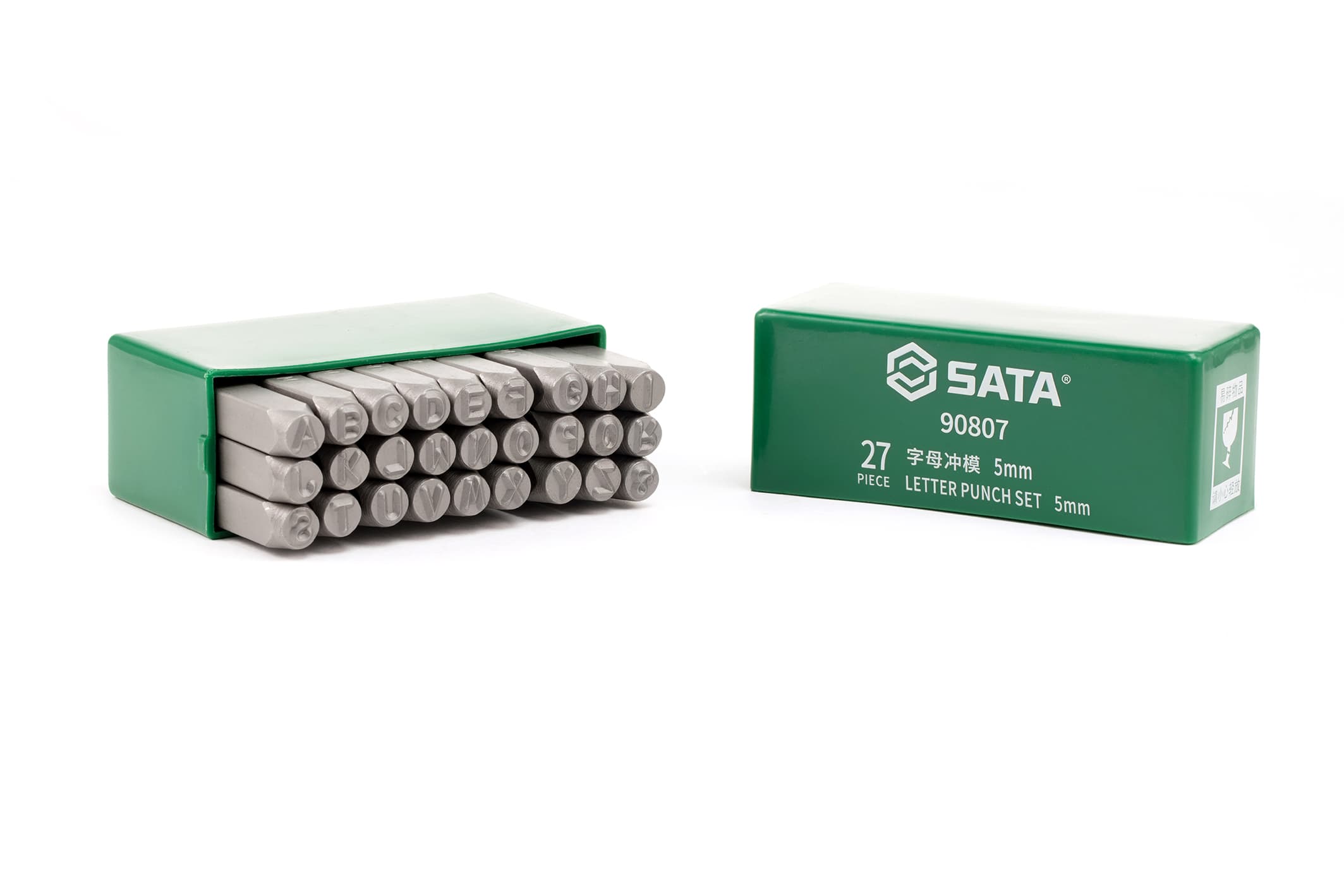 Bộ Đục Đánh Dấu Chữ Cái A-Z (27 Chi Tiết) 3 mm SATA 90805