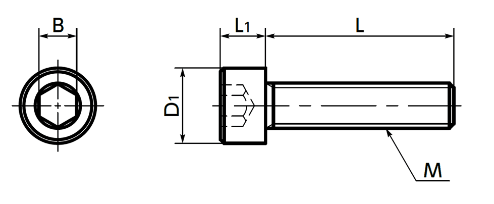 Bản vẽ kỹ thuật Lục Giác Chìm Đầu Trụ Nhựa RENY Màu Đen M3x15 NBK Dòng SPA-C