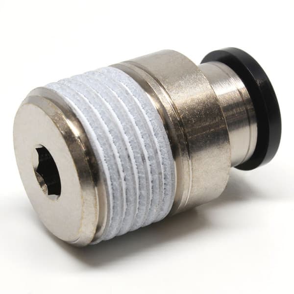 Đầu Nối Nhanh Khí Nén Thẳng Phi 10mm Ren Ngoài R1/2 Pisco POC10-04