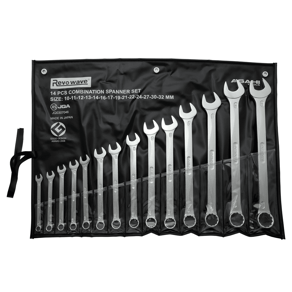 Bộ Cờ Lê Vòng Miệng 14 Chi Tiết 10-32mm Asahi 1014M-3-CL