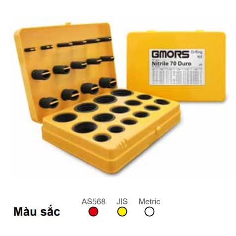 Hộp O-ring Series 2 391 Chi Tiết 30 Size(2.8-47.7 mm) Cao Su FKM75 Đen Gmors JIS PG V75 KIT