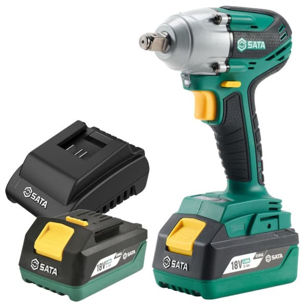 18 V Cờ Lê Pin Lithium Không Chổi Than (Phiên Bản Pin Kép) SATA 05818B