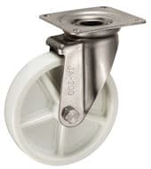 Bánh Xe Nylon Càng Inox Xoay Không Phanh D200 UKAI PJA-200