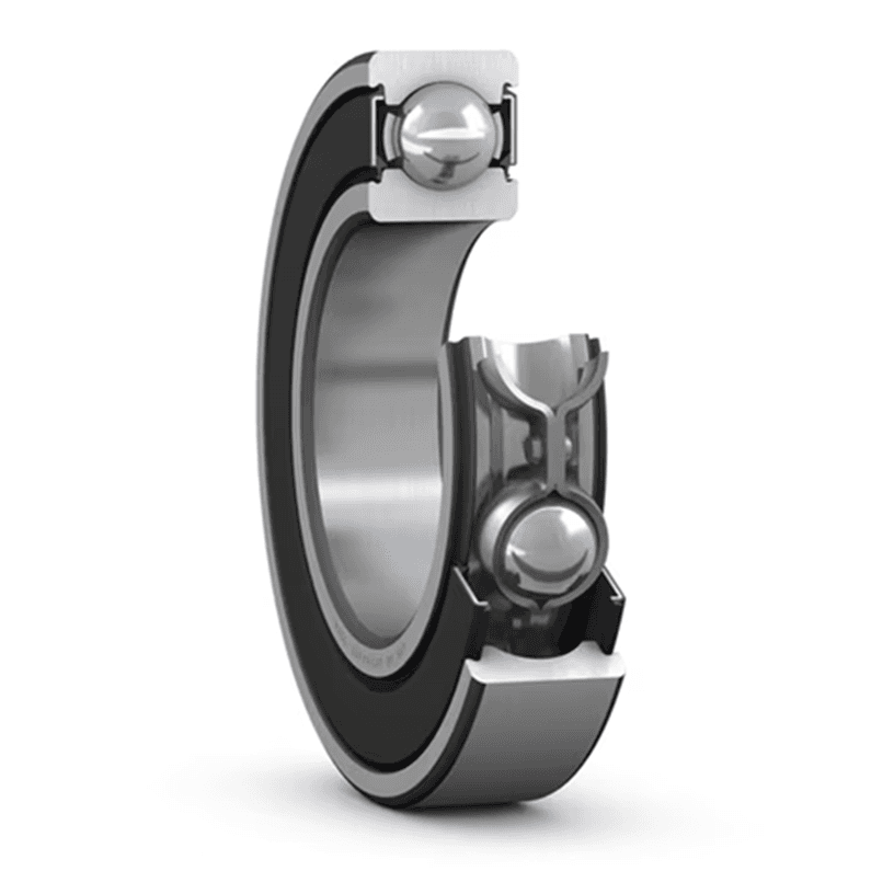 Vòng Bi Cầu Rãnh Sâu SKF 6001-2RSH (12x28x8) Phốt Cao Su NBR Tiếp Xúc (Hai Bên)
