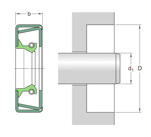 Bản vẽ kỹ thuật Phớt Chặn Dầu SKF CRWH1 20004 (50.8×76.2×9.53mm) NBR