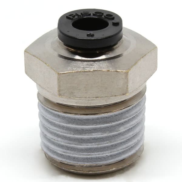 Đầu Nối Nhanh Khí Nén Dạng Thẳng Thân Lục Giác Ren Ngoài Pisco PC4-02M