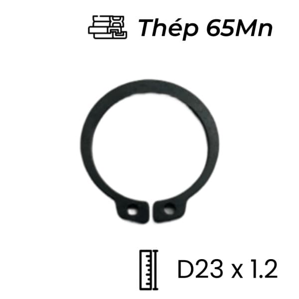 Phe Gài Trục Thép 65Mn DIN471 D23x1.2 (10Cái/Bịch)