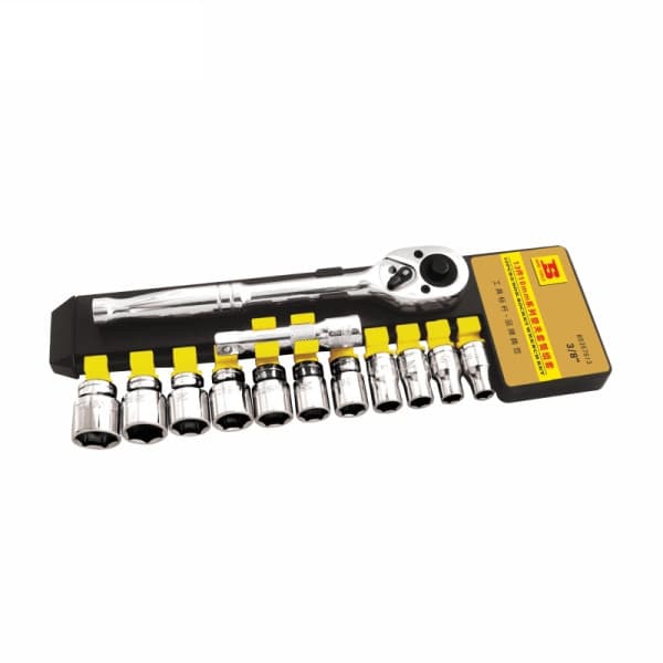 Bộ Đầu Tuýp 3/8 Inch 13 Chi Tiết Có Khay Nhựa Bosi BS367813