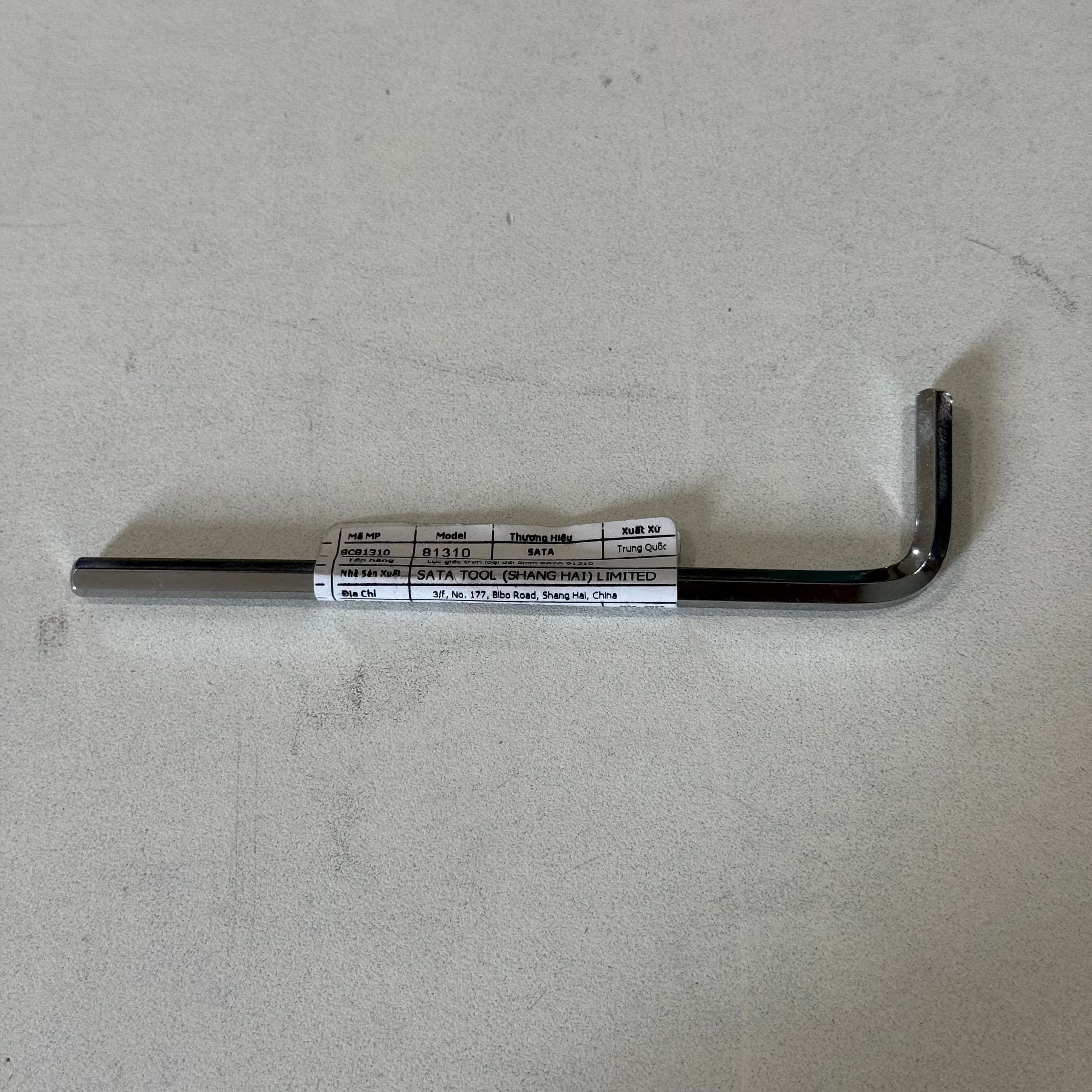Cây Lục Giác 5 mm Đầu Bằng Chữ L Dài SATA 81310