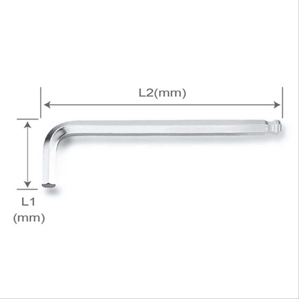 Cây Vặn Lục Giác Đầu Bi Dài 3mm Toptul AGBL0310
