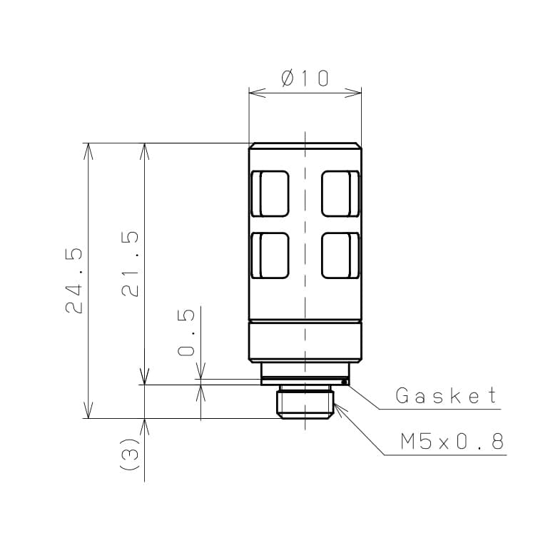 Bản vẽ kỹ thuật Giảm Thanh Khí Nén Pisco SM5