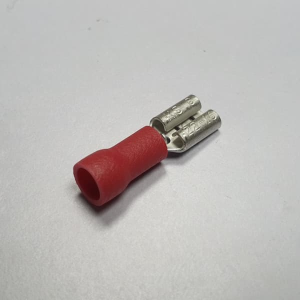 Đầu Cosse Ghim Cái Cách Điện 0.5-1.5 mm2 KST Màu Đỏ FDV1-187(8)