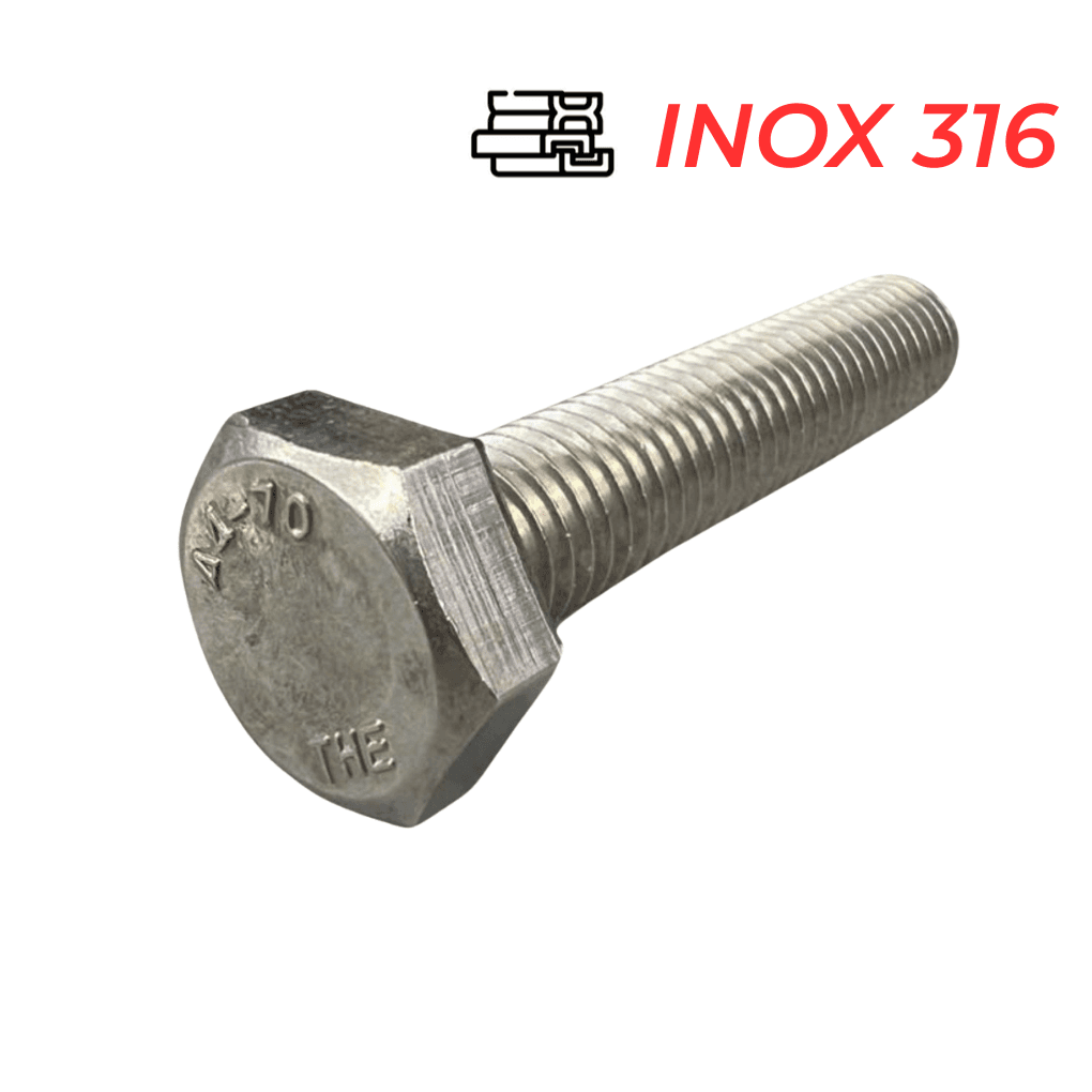 Bulong Inox 316 DIN933 M36x200