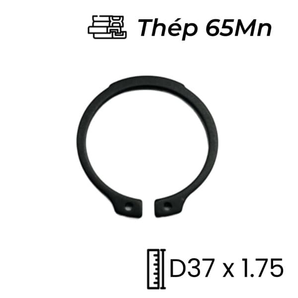 Phe Gài Trục Thép 65Mn DIN471 D37x1.75