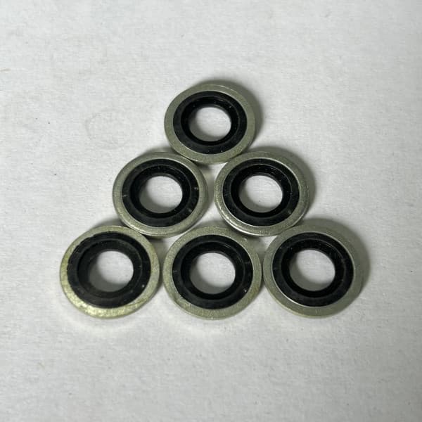 Lông Đền Dầu (Bonded Seal) Cao Su NBR D8 (ID8.7xOD13x1.0)