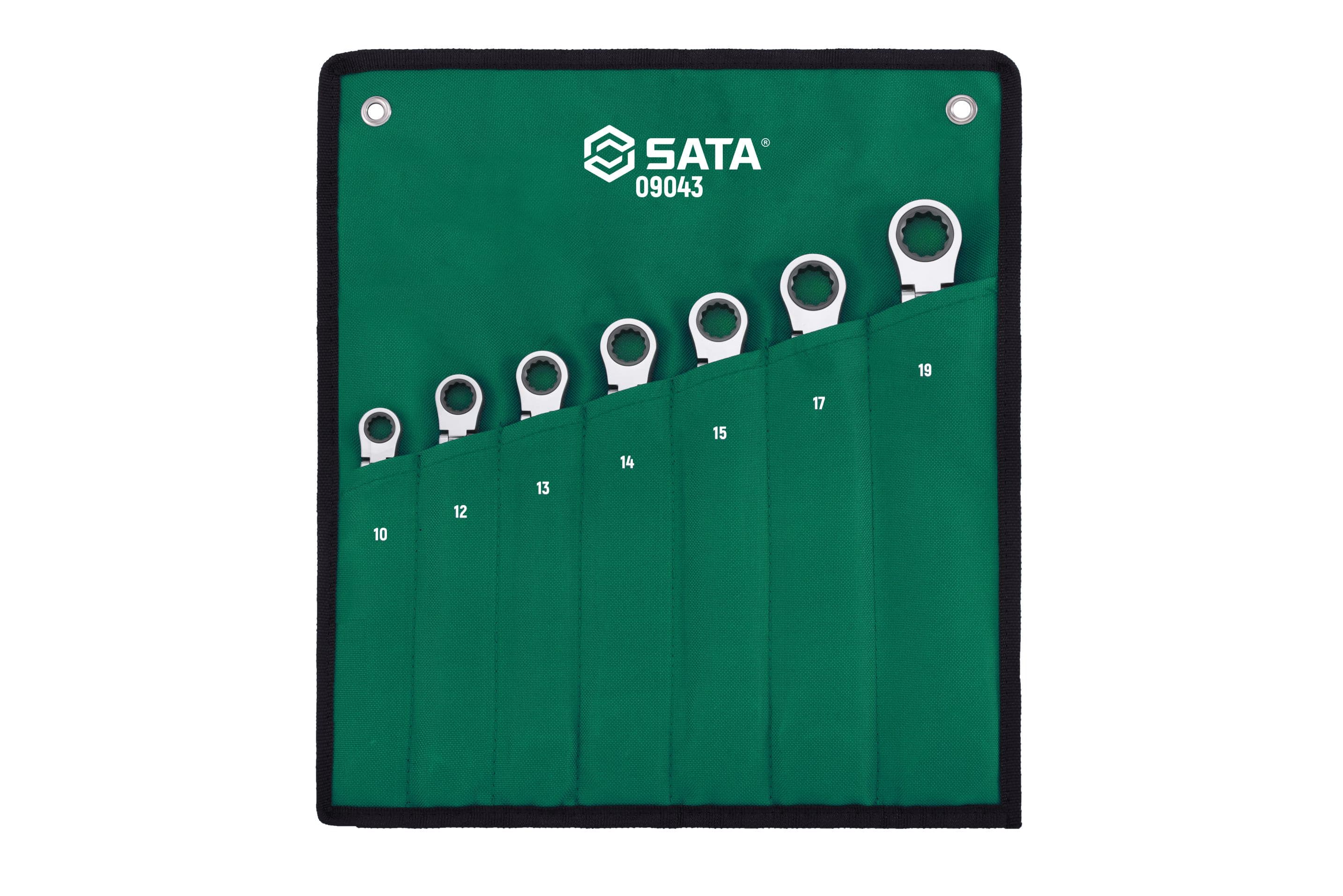 Bộ Cờ Lê Vòng Miệng Tự Động 7 Chi Tiết (10–19 mm) SATA 09043
