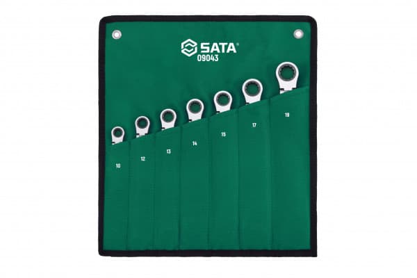 Bộ Cờ Lê Vòng Miệng Tự Động 7 Chi Tiết (10–19 mm) SATA 09043