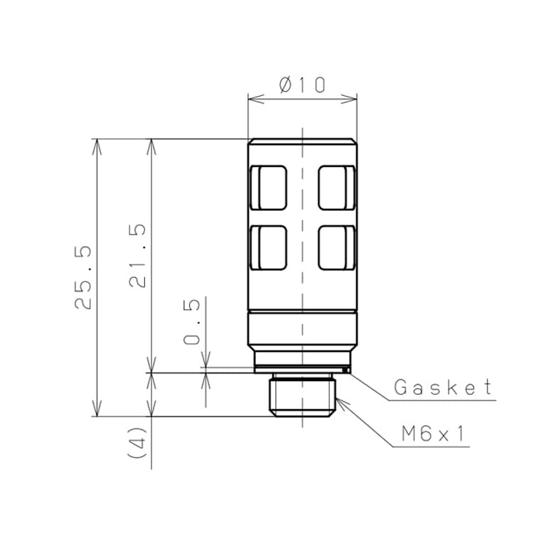 Bản vẽ kỹ thuật Giảm Thanh Khí Nén Pisco SM6