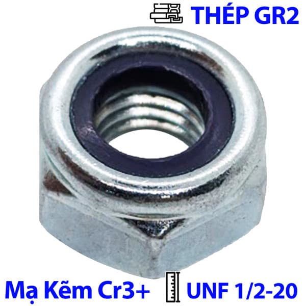 Tán Keo Thép Mạ Kẽm Trắng Cr3+ GR 2 UNF 1/2-20 (NE)