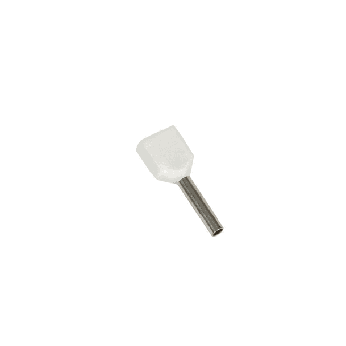 Cosse Pin Đôi Có Nhựa 0.5mm Màu Trắng KST TE0510-PWHITE