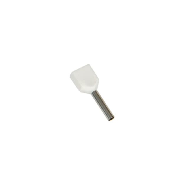 Cosse Pin Đôi Có Nhựa 0.5mm Màu Trắng KST TE0510-PWHITE