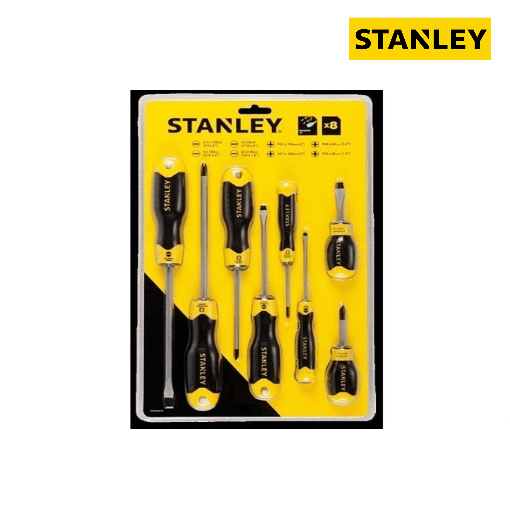Bộ Tua Vít 8 Cây Có Từ (Dẹp-Bake) Stanley 66-673