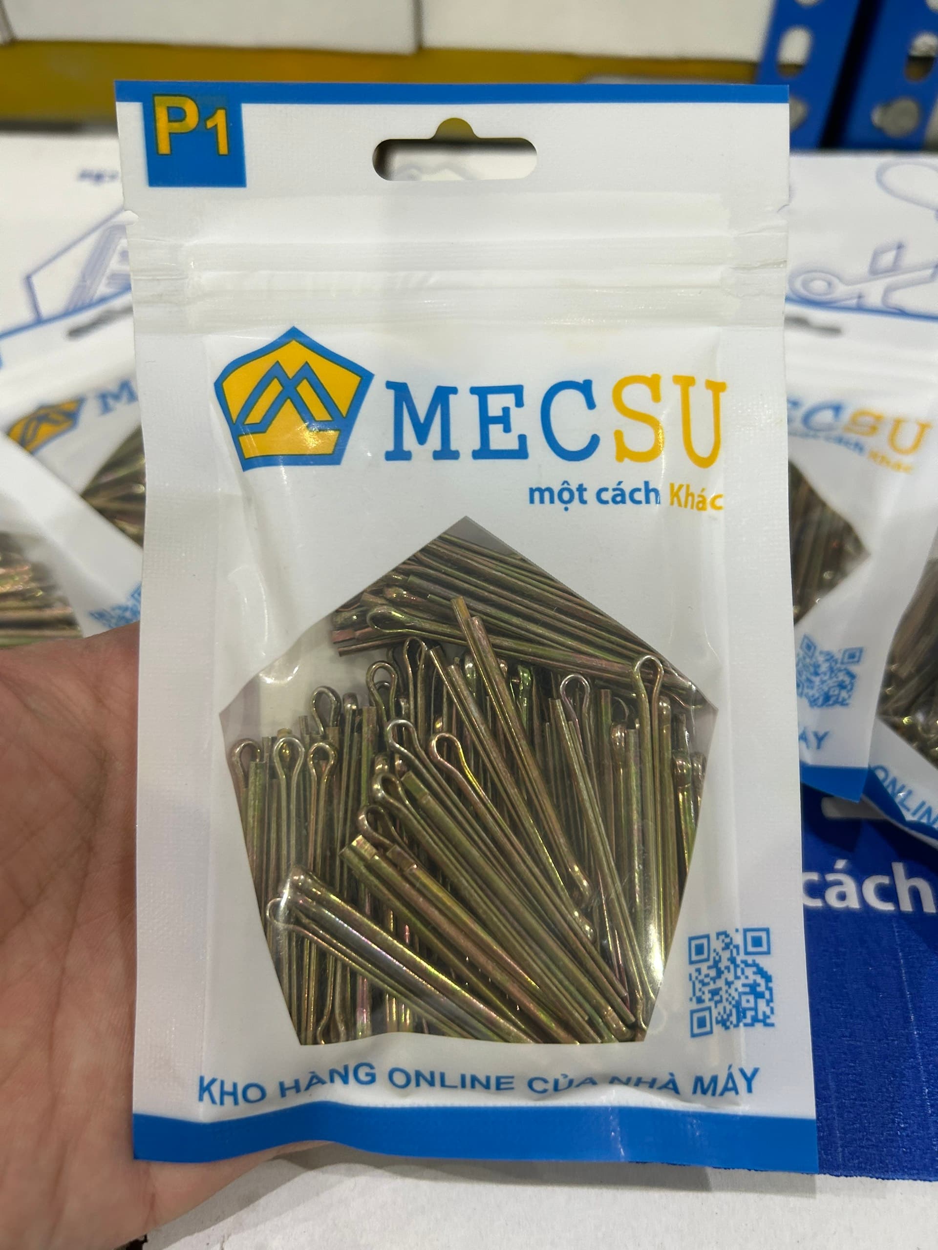 Chốt Chẻ Thép Mạ Kẽm 7 Màu (Chốt Bi) D2.5x40mm (100Cái/Bịch)