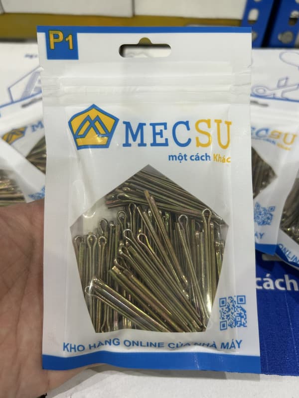 Chốt Chẻ Thép Mạ Kẽm 7 Màu (Chốt Bi) D1.5x20mm (100Cái/Bịch)