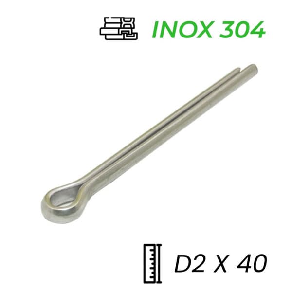 Chốt Chẻ Inox 304 (Chốt Bi) GB91 D2x40mm