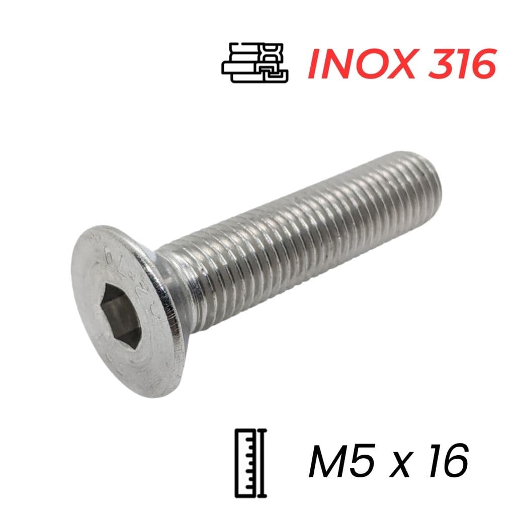 Lục Giác Chìm Col Inox 316 DIN7991 M5x16