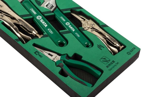 Bộ Dụng Cụ (Kìm và Mỏ Lết) 5 Chi Tiết Sata 09909A