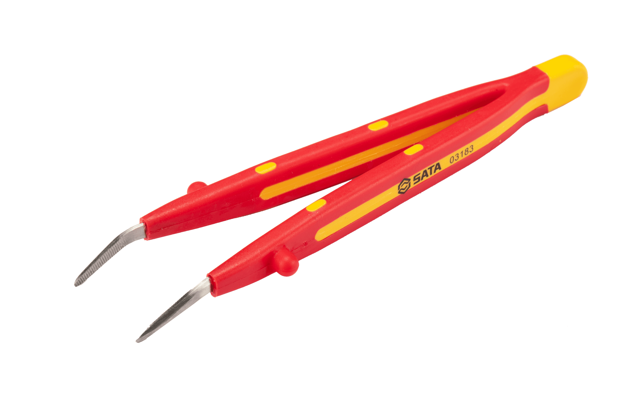Nhíp Mỏ Nhọn Đầu Cong Cách Điện 1000 V SATA 03183