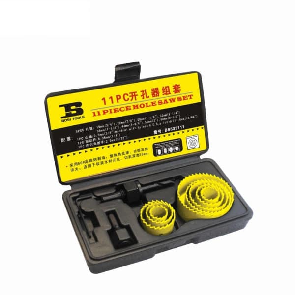 Bộ Mũi Phay Gỗ 11 Chi Tiết Bosi BS539111