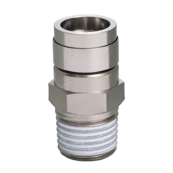 Đầu Nối Nhanh Khí Nén Dạng Thẳng Thân Lục Giác Ren Ngoài Pisco KC8-02-F