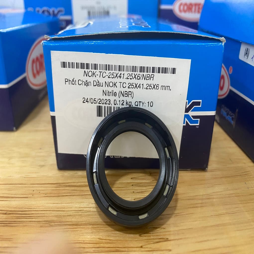 Phớt Chắn Dầu NOK TC 25x41.25x6 mm, Nitrile (NBR)