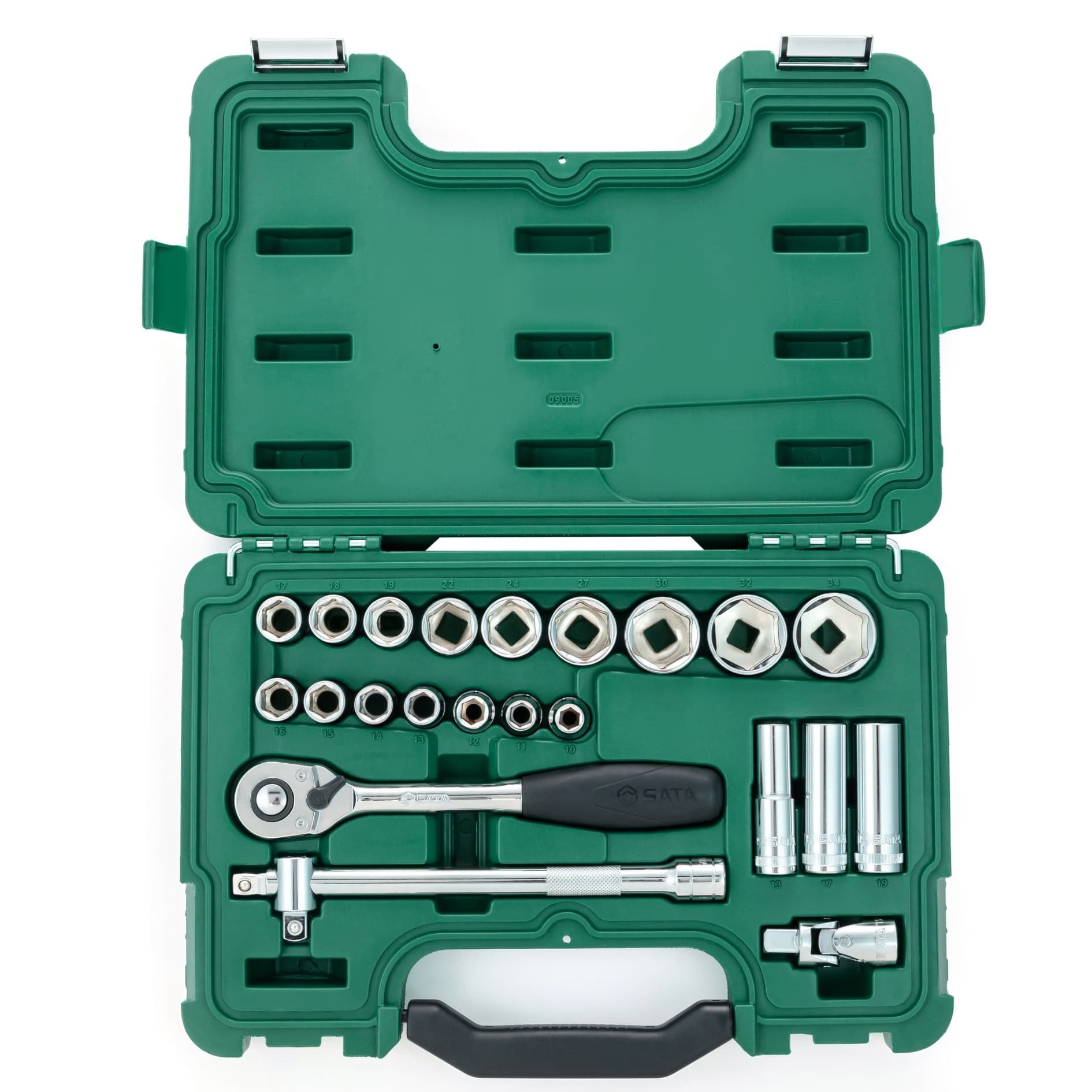 Bộ Đầu Tuýp 23 Chi Tiết 1/2 inch - Hệ Mét SATA 09005