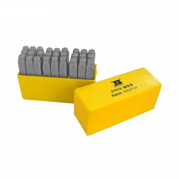 Bộ Chữ Cái Bằng Thép 27 Chi Tiết 4 mm Bosi BS522704