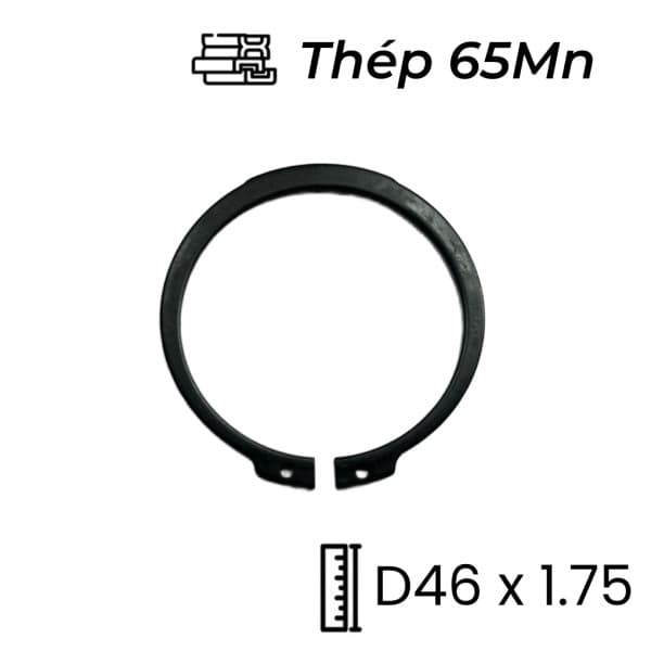 Phe Gài Trục Thép 65Mn DIN471 D46x1.75