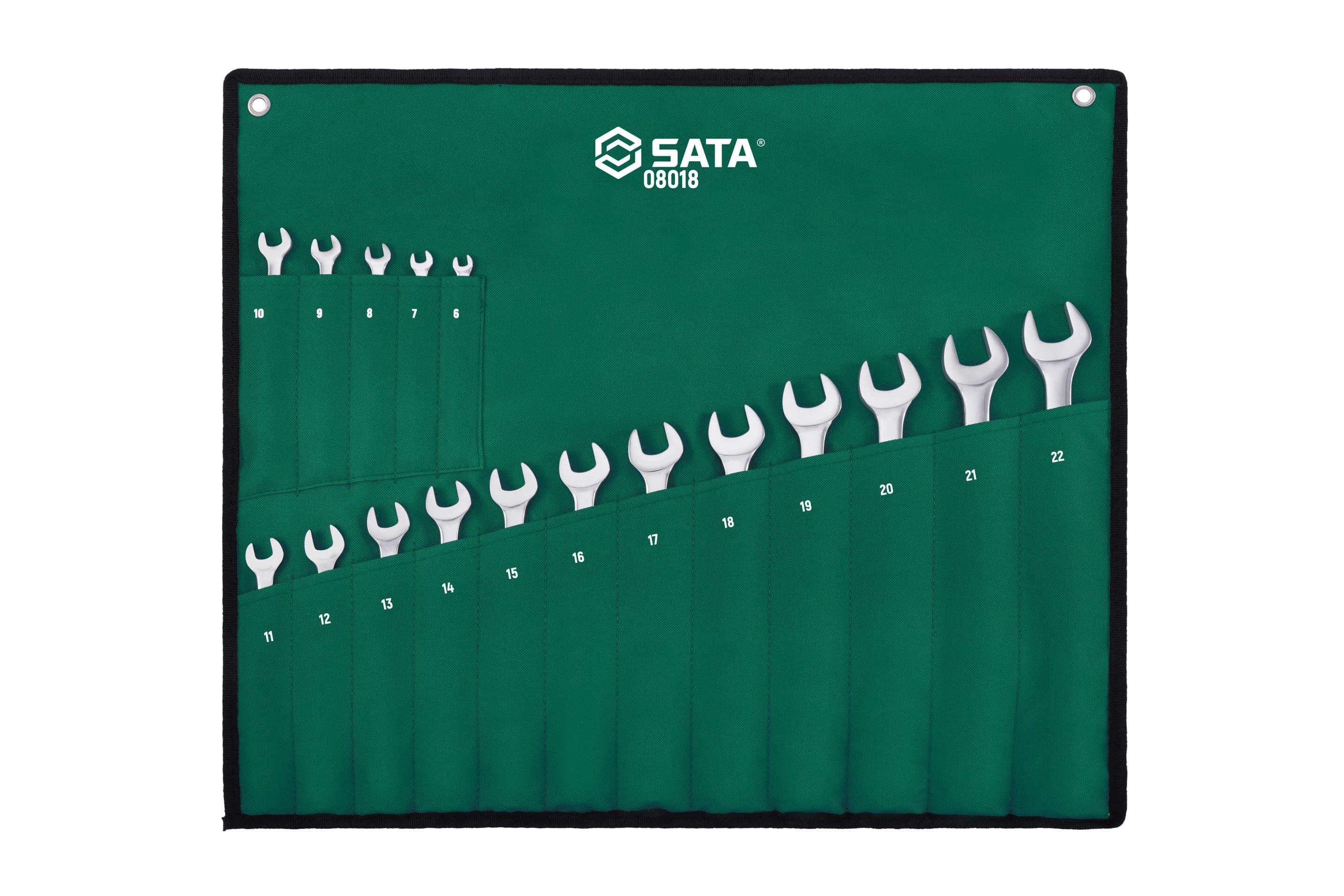 Bộ Cờ Lê Vòng Miệng 17 Chi Tiết (6 mm - 22 mm) SATA 08018