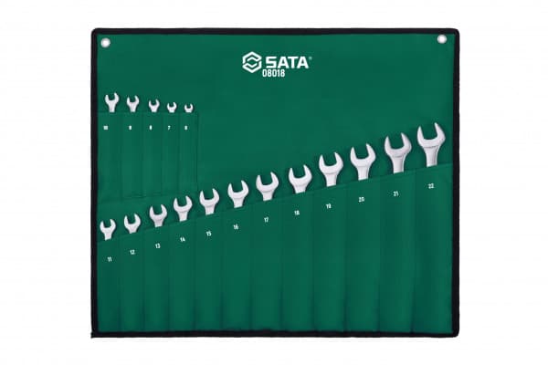 Bộ Cờ Lê Vòng Miệng 17 Chi Tiết (6 mm - 22 mm) SATA 08018
