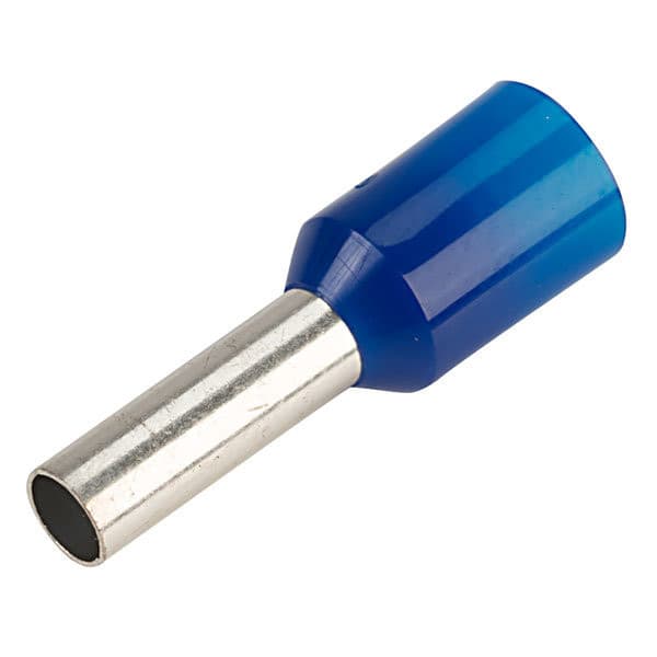 Đầu Cosse Pin Rỗng Bọc Nhựa 2.5 mm2 KST Màu Xanh Dương E2518
