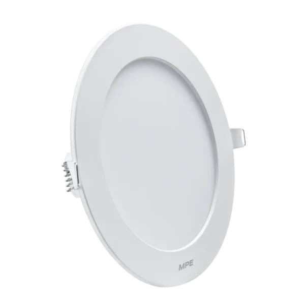 Led Panel Âm Trần Nhựa Mặt Tròn 12W Ánh Sáng Trắng MPE RPL3-12T