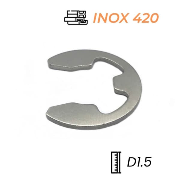 Phe Gài Trục Chữ E Inox 420 D1.5