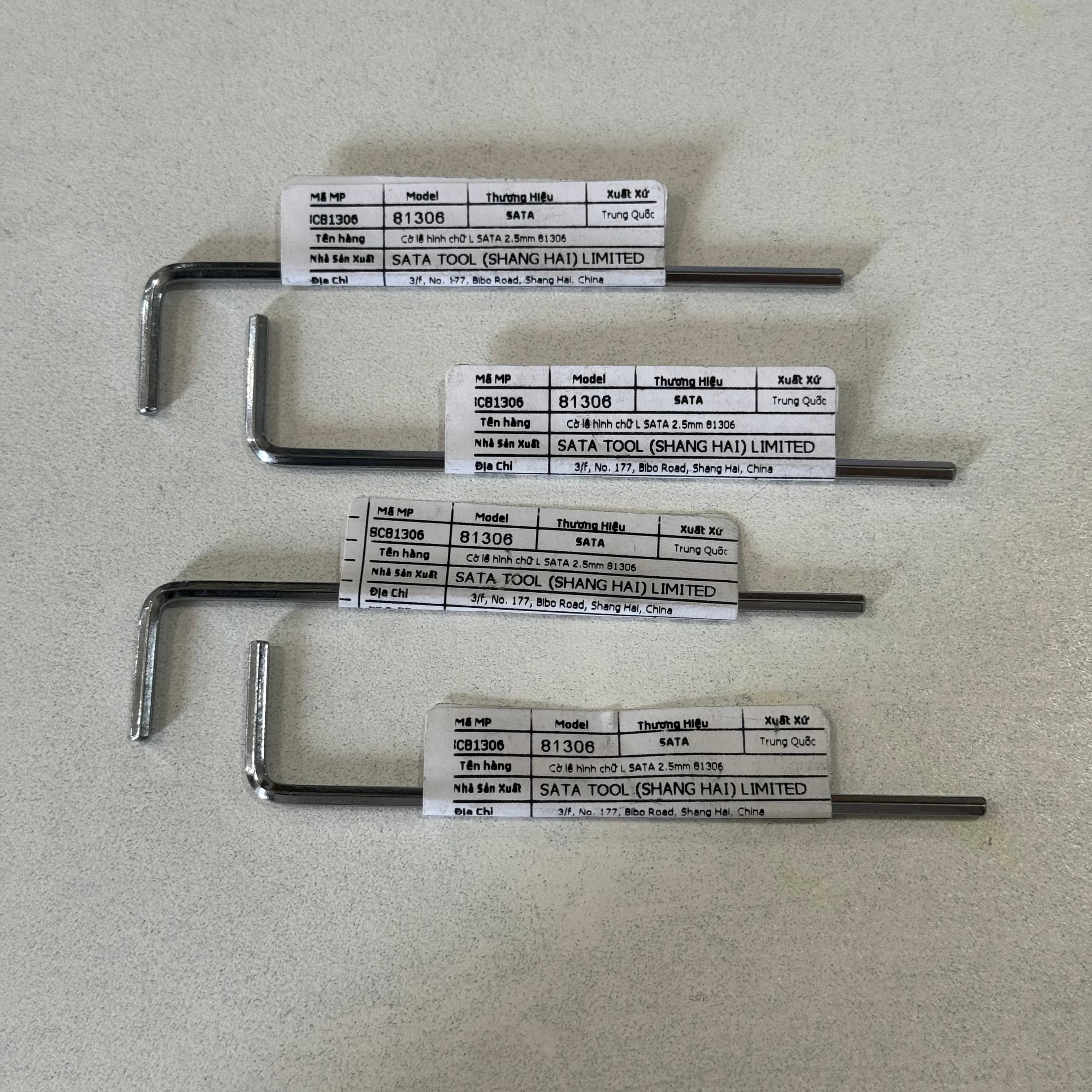 Cây Lục Giác 2.5 mm Đầu Bằng Chữ L Dài SATA 81306